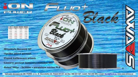 Awa-S Vlasec Ion Power Fluo+ Black 2x300m