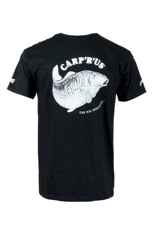 Carp ´R´ Us Triko logo Mouthsnagger černé