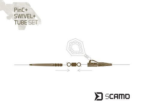 Delphin Set sCAMO PinC + Swivel + Tube 5 setů
