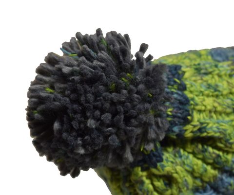 R-Spekt Kulich MAXI PomPom beanie šedozelený