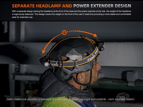 Fenix Nabíjecí čelovka HM75R Topaz