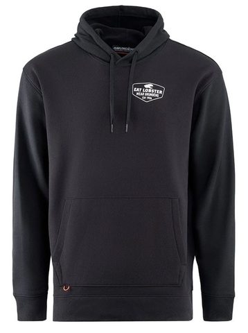 Grundéns Mikina Eat Your Words DWR HD Hoodie Black Lobster Graphic