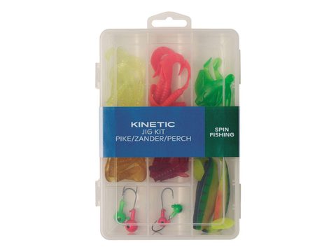 Kinetic Sada nástrah Jig Kit Šťuka/Zubáč/Ostriež 32 ks