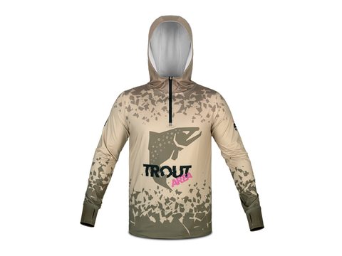 Delphin Tričko s kapucí UV Armor 50+ Trout
