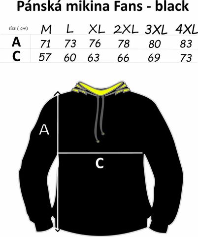 Mikbaits Mikina Fans team černá