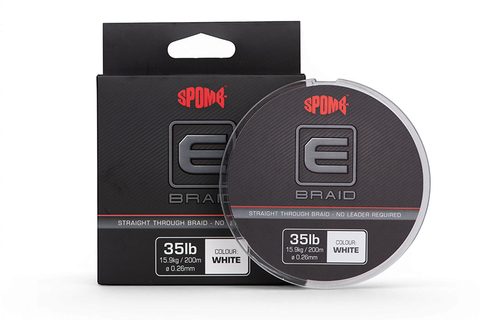 Spomb Spodová pletená šňůra E Braid 0,26mm 35lb 200m White