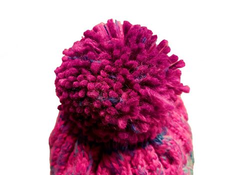 R-Spekt Čiapka MAXI PomPom beanie modrofialová