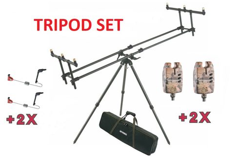 Mivardi Stojan Tripod Premium + ZDARMA 2 x Hlásič EASY Camo a 2 x Swing EASY