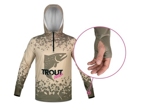 Delphin Tričko s kapucí UV Armor 50+ Trout