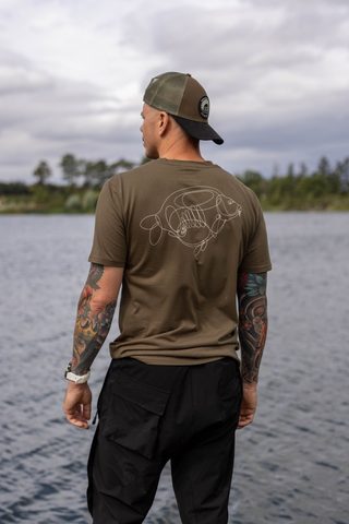 Korda Tričko One Liner Tee Olive