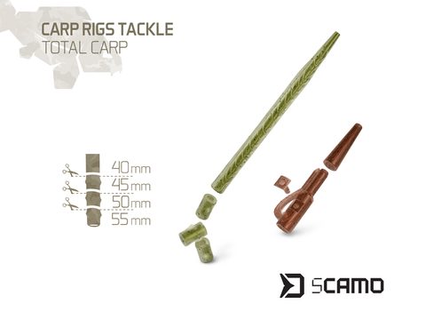 Delphin Set kaprařských montáží sCAMO Total CARP 10 setů