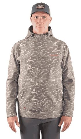 Grundéns Mikina Kryall Hoodie Stone Liquid Camo