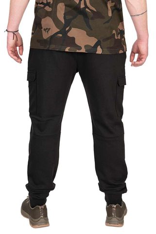 Fox Tepláky LW Black / Camo Combat Joggers