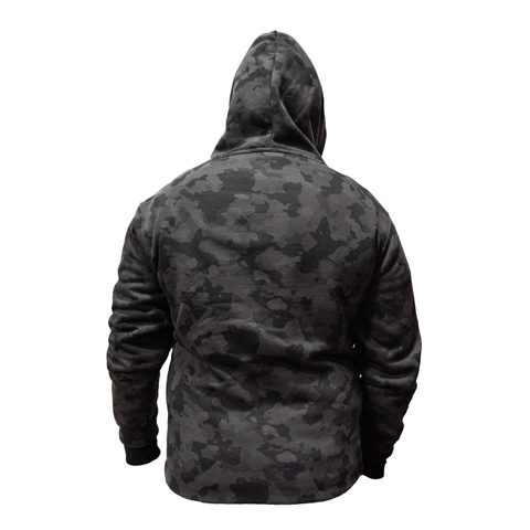 Mikbaits Bunda so zipsom Black Camou Sherpa čierna