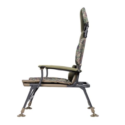 Trakker Křeslo komfortní s područkami Levelite Camo Longback Chair