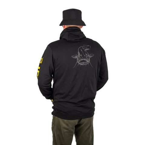 Black Cat Mikina Black Zipped Hoody