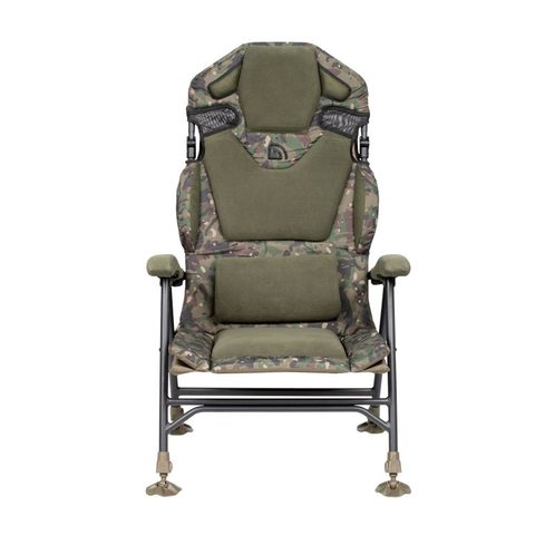 Trakker Křeslo komfortní s područkami Levelite Camo Longback Recliner