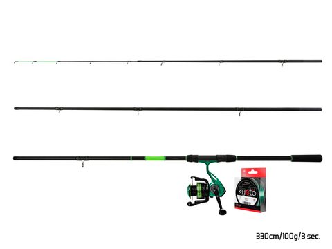 Delphin Feederový set GreenFeed 360cm 100g + 4T + 0,261mm