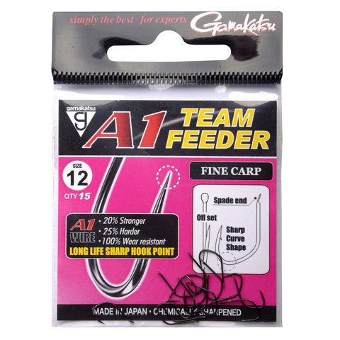 Gamakatsu Háčky A1 Team Feeder Fine Carp Hooks 15ks