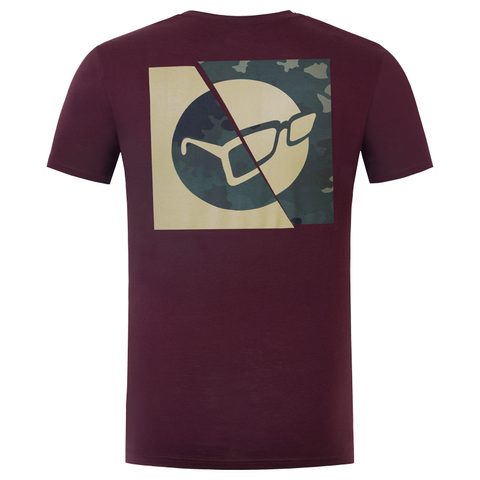 Korda Tričko LE Split Tee Burgundy
