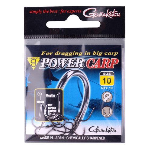 Gamakatsu Háčky Power Carp Ring Eyed Hooks 10ks