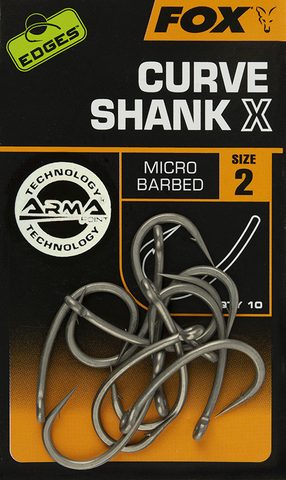 Fox Háčky Edges Curve Shank X Hooks 10ks