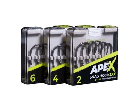 RidgeMonkey Háčiky Ape-X Snag Hook 2XX Barbed 10ks