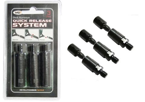 NGT Rychlospojka Quick Release Connector Black 3 ks