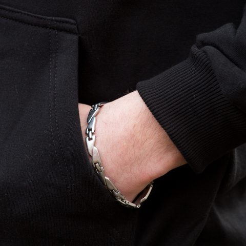 Mikbaits Mikina Fans Team čierna s kapucňou