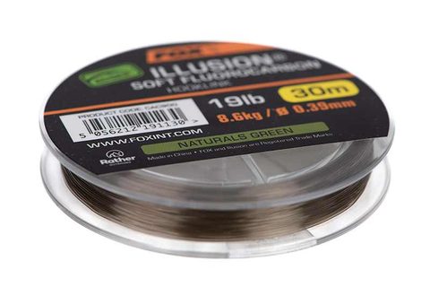 Fox Fluorocarbon Edges Illusion Soft Fluorocarbon Hooklink Naturals Green 30m