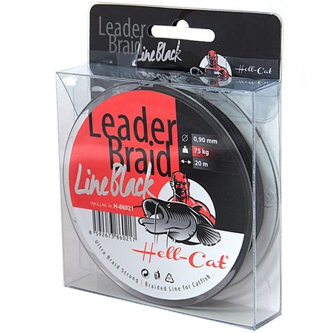 Hell-Cat Návazcová šňůra Leader Braid Line Black 20m