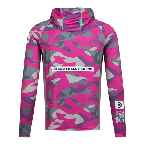 Mikado Mikina s kapucňou a nákrčníkom s UPF filtrom Lady Camo
