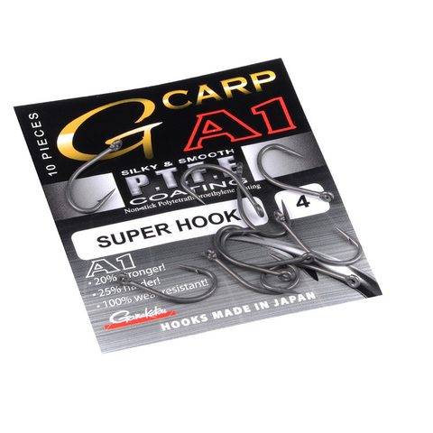Gamakatsu Háčky A1 G-Carp PTFE Super Hook Grey 10ks
