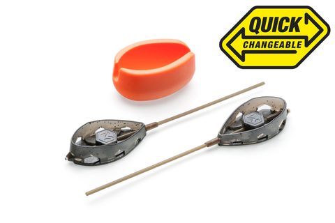 Mivardi Krmítko Method Feeder set QMR Flat XL long (50g + 60g + forma)