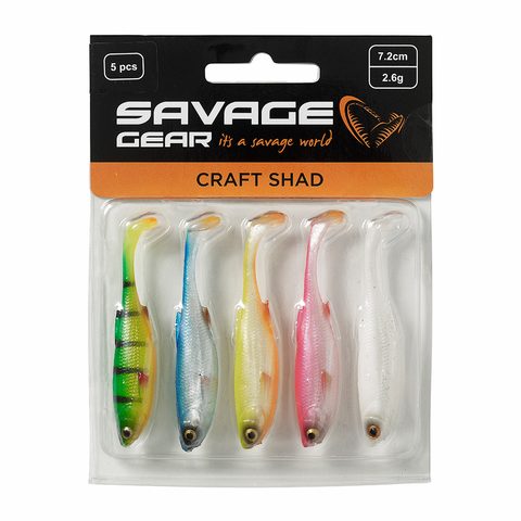 Savage Gear Gumová nástraha Craft Shad Dark Water Mix 5ks