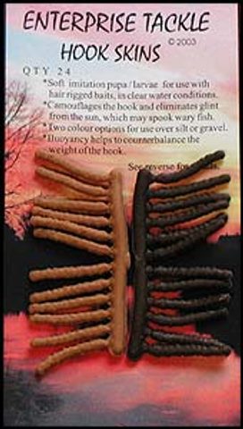Enterprise Návleky na háčik Hook Skins - bahno štrk 12+12ks