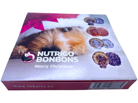 LK Baits Pet Vánoční bonboniéra Nutrigo Bonbons Merry Christmas pro větší psy