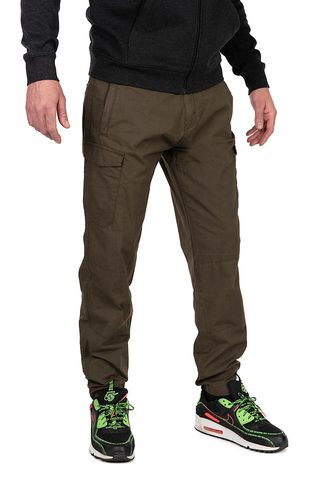 Fox Nohavice Collection LW Cargo Trousers Zelené & Čierne