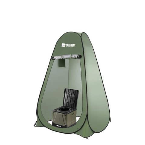 Holdcarp Set Skládací přenosná toaleta Portable Toi BIG + Toilet & Shower Tent + Toi Gabrage Kit BIG