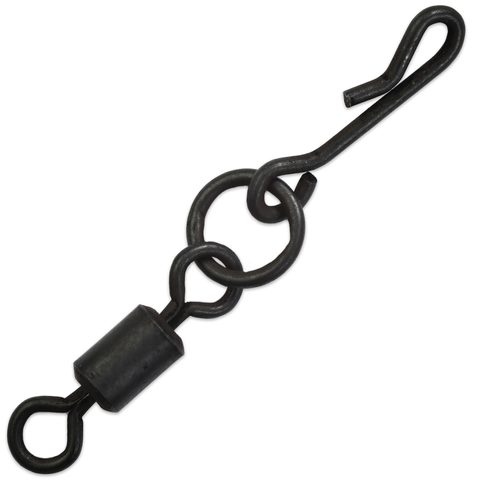 Giants Fishing Obratlík s rychlovýměnnou karabinou Heli Swivel with Quick Snap 5ks velikost #4 (EU 8)