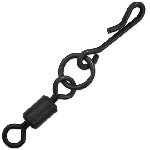 Giants Fishing Obratlík s rychlovýměnnou karabinou Heli Swivel with Quick Snap 5ks velikost #4 (EU 8)