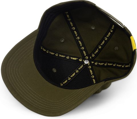 Black Cat Kšiltovka Green Flat Peak Cap