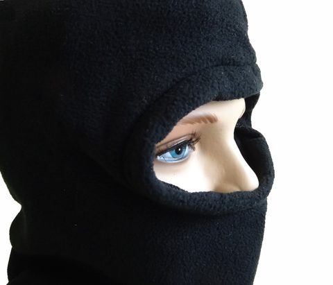 R-Spekt Detská kukla Polar fleece 56cm čierna