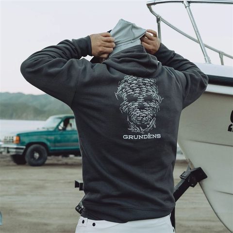 Grundéns Mikina Bait Ball Hoodie Anchor