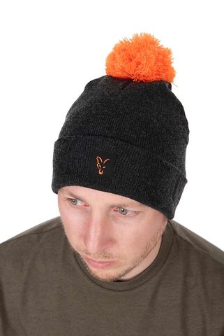 Fox Zimní čepice Collection Bobble Hat Black/Orange