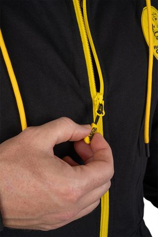 Black Cat Mikina Black Zipped Hoody