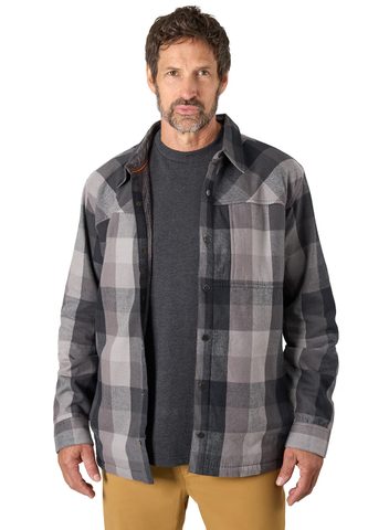 Grundéns Košile Bankside Lined Shacket Anchor Plaid