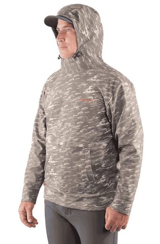 Grundéns Mikina Kryall Hoodie Stone Liquid Camo