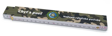 Skladací drevený meter 2m