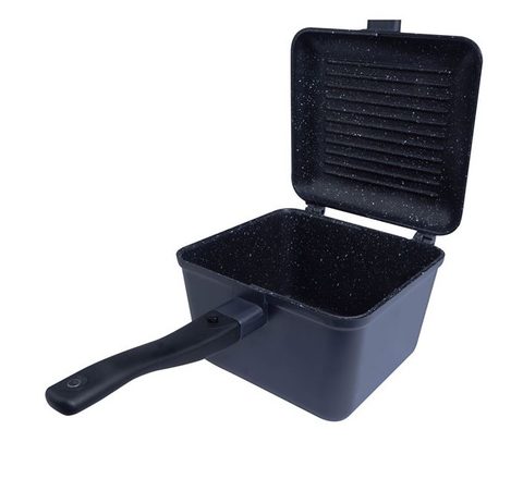 RidgeMonkey Pánev Connect Deep Pan and Griddle XL Granite Edition